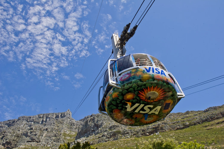 Table Mountain cableway staff are on alert due to a fire on the slopes. File photo.