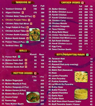 Santhosh Dhaba menu 1