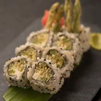 Asparagus Tempura And Cream Cheese Uramaki