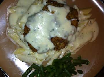 Italian Baked Pork Chops & Penne Alfredo