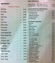 Green Leaf menu 1