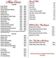 The Lavaniya menu 4