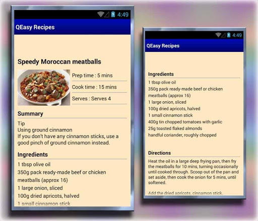 QEasy Recipes : Quick and Easy