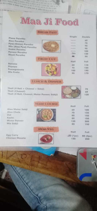 Maa Ji Food menu 1