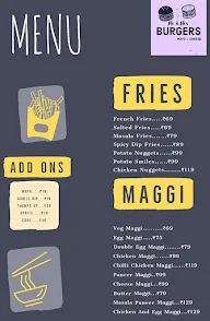 Mr & Mrs Burgers menu 2