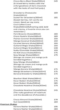 Frozen Shakes menu 3