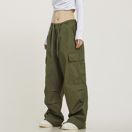 Title 3, Retro Multi Pocket Khaki Cargo Pants for Men an...