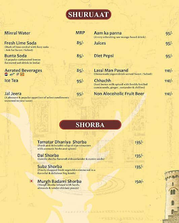 Pind Balluchi menu 