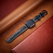 Dây Da Sáp Dầu Chống Nước Classic Italia Leather Dành Cho Apple Watch - Hàng Chính Hãng