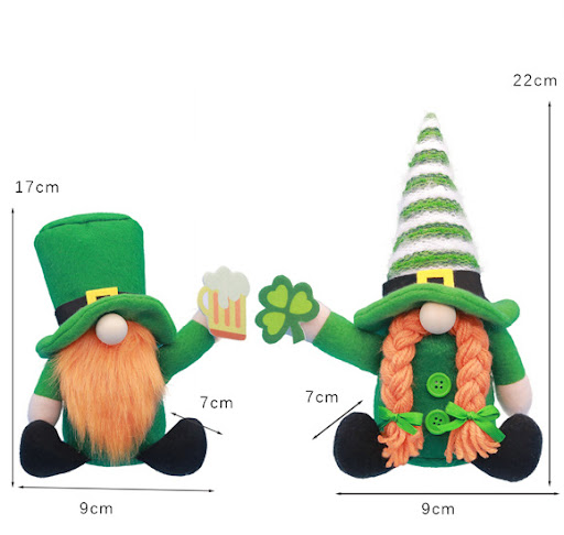 Title 1, Green Leaf Festival Faceless Doll Party Toy. En...