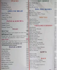 Nanumal Bhojraj menu 2