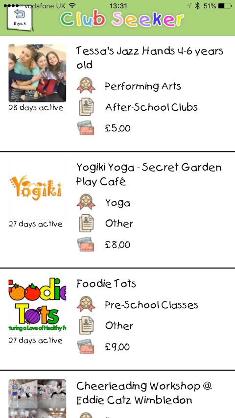 Club Hub UK Pro - Kids Activities Directoryのおすすめ画像1
