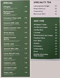 All That's Coffee menu 1