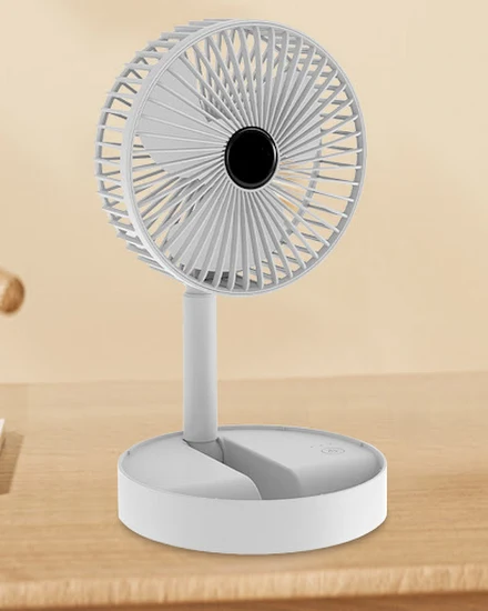 Air Conditioner Cooling Fan Foldable Desktop Electric Fan... - 2