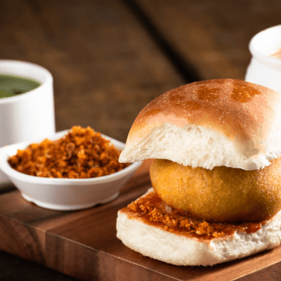 Cheesy Vada Pav (Serves 1)