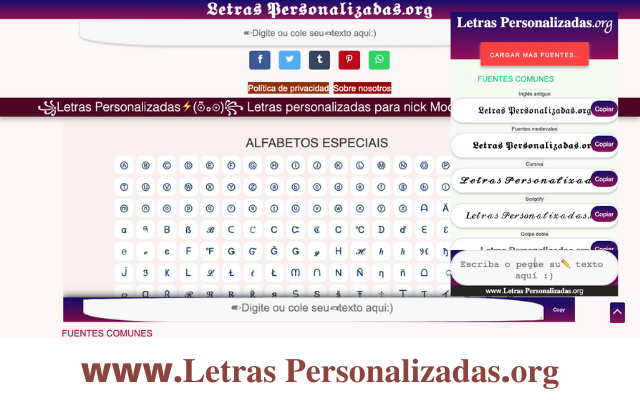 ▷Letras Personalizadas⚡(☉̃ₒ☉)ModificadorLetra Preview image 1