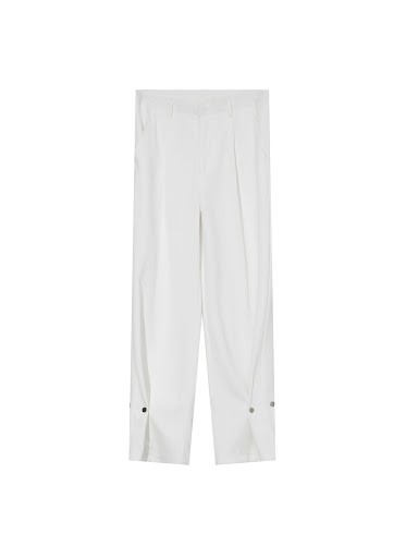 Title 5, Niche Metal Button Design Suit Pants