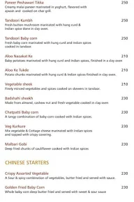 Suvarna veg restaurant menu 1