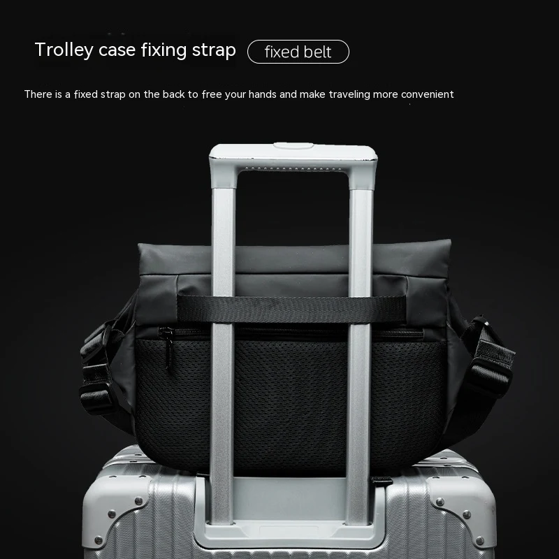 Sacoche Homme Mode Décontractée Style Mécanique, design crossbody pratique et élégant, parfait pour le quotidien et les voyages.
