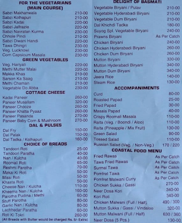 Hotel Suyog Family Restaurant menu 