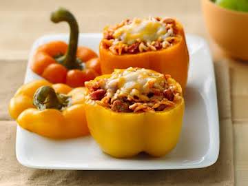 Slow Cooker Pizza-Stuffed Peppers