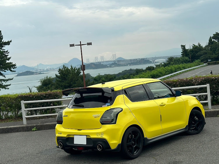 スイフトスポーツのTeamカレー味・遠征ドライブ・稲葉化粧品・鷲羽山・橋と愛車に関するカスタム事例の投稿画像13枚目