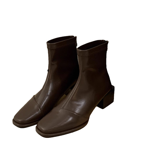 Title 3, Womens Chunky Heel Square Toe Dr Martens Boots...