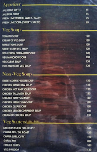 Ocean Grill Restaurant menu 1