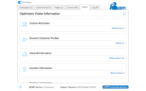 MOPPI - my Optimizely Power Inspector