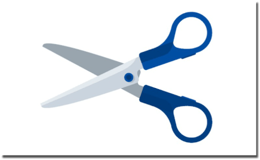 Hair cutting scissors