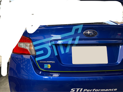 スバル Wrx Stiを華麗にカスタム By トナカイ 11 22 Sti ステッカー貼りました 迫力が増えました 水色の大きいやつと下の小さいやつです ま Cartune