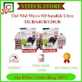 Thẻ Nhớ Micro Sd Sandisk 32Gb/64Gb/128Gb Chính Hãng - Tốc Độ Cao Chuyện Dụng Cho Camera, Smartphone, ... - Bh 5 Năm