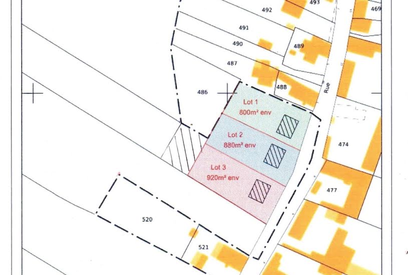  Vente Terrain à bâtir - 2 600m² à Joncourt (02420) 