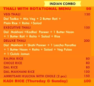 Purich Indian & Chinese Restaurant menu 2