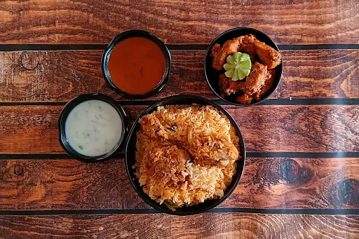 Biryani Rice With Chicken Kebab [100 Grams]