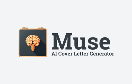 Muse - AI Cover Letters in One Click small promo image