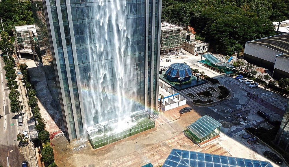 Liebian Building, a maior cachoeira urbana do mundo