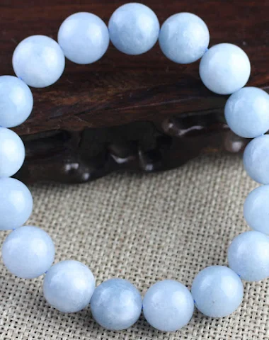 Bracelet en calcédoine aigue-marine - 3