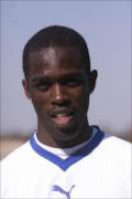 DEVASTATING: Jomo Cosmos striker Anthony Laffour. Pic. Watson Mcoteli. 15/09/05. © Sunday World.
