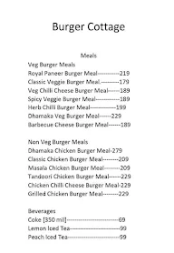 Burger Cottage menu 3