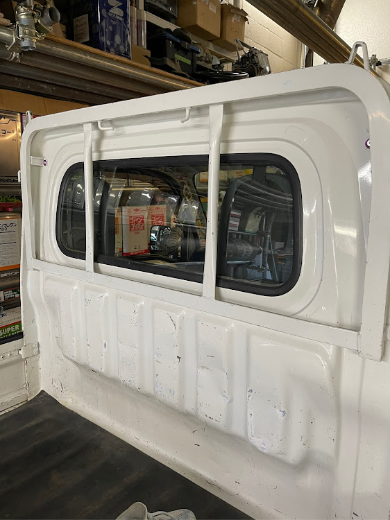 ハイゼットトラックのレーシングネット・デリカ用・オレンジネット・防音断熱に関するカスタム事例の投稿画像3枚目