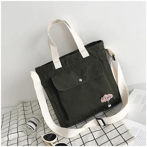 Title 6, New Style Simple Portable Womens Diagonal Canv...