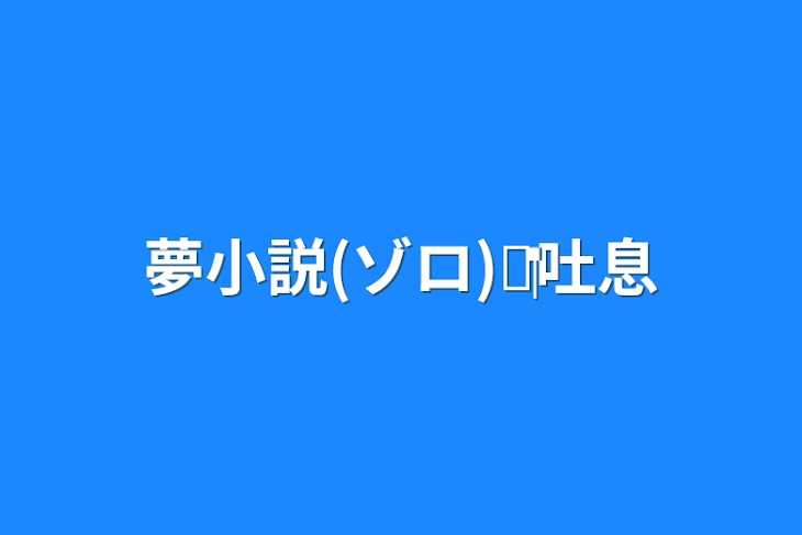 「夢小説(ゾロ)‪✕‬吐息」のメインビジュアル