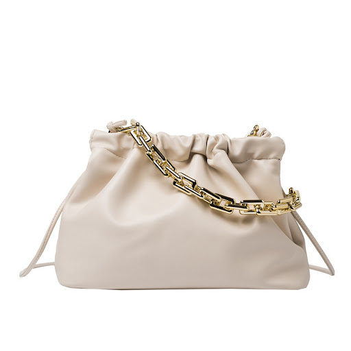 Title 5, Cloud Bag Simple Thick Chain Clip Shoulder Bag,...