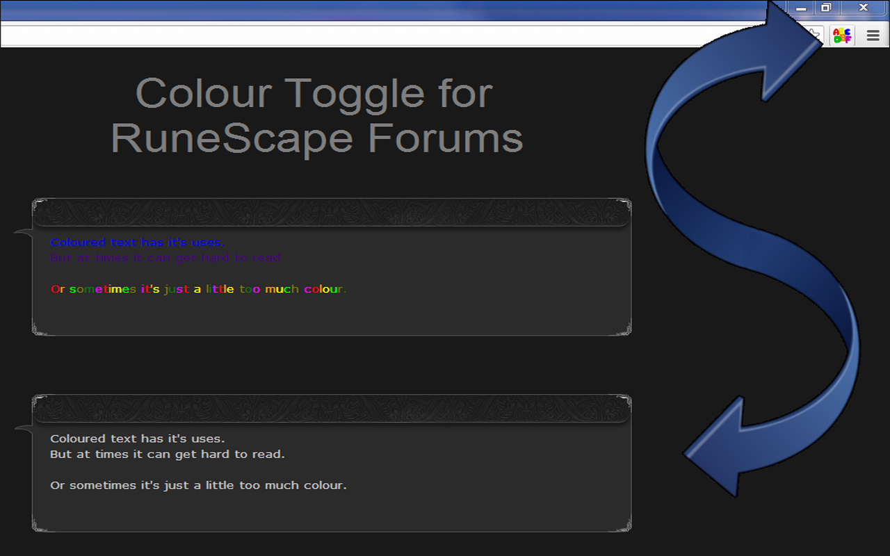 RuneScape Forum Colour Toggle Preview image 3