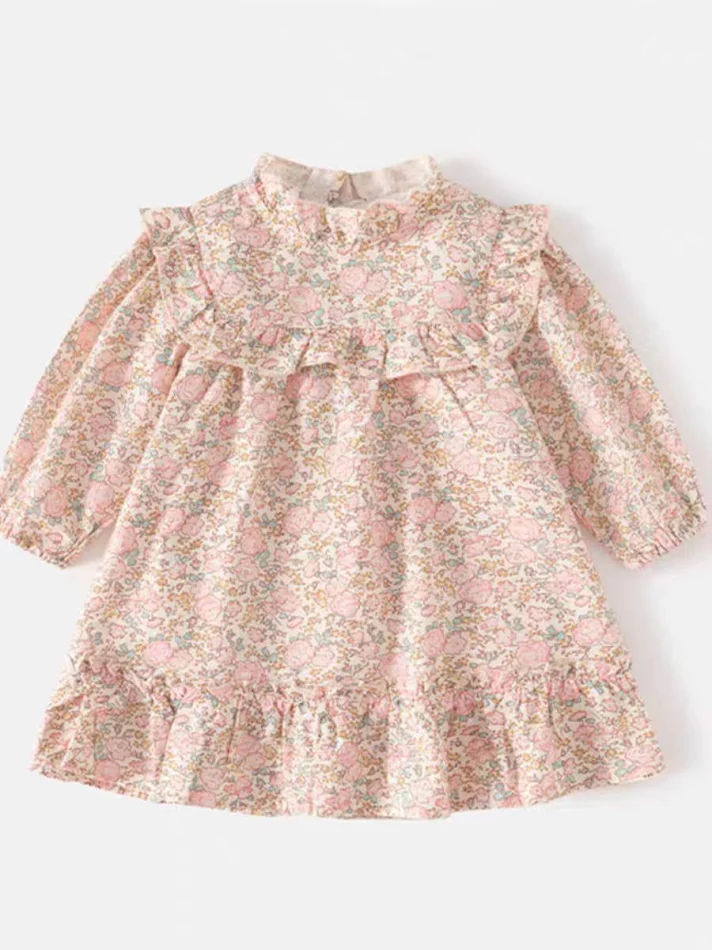 Lente nieuwe meisjesjurk mode prinsessenjurk cardigan jas set. Stijlvolle en schattige set voor meisjes, perfect voor de lente en speciale gelegenheden.