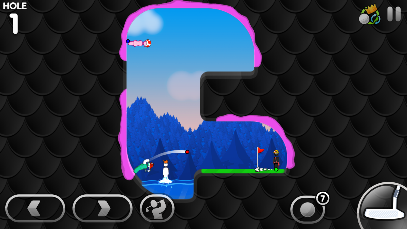    Super Stickman Golf 3- screenshot  