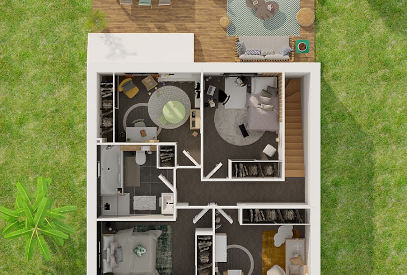  Vente Terrain + Maison - Terrain : 1 400m² - Maison : 96m² à Alincourt (08310) 