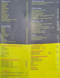 Treat Restaurant menu 1