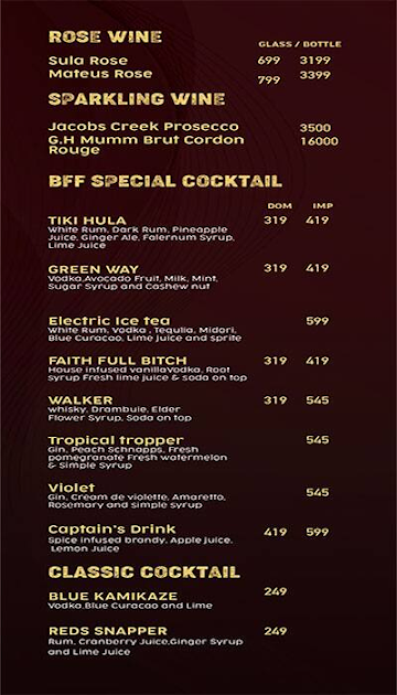 BFF-ClubXo menu 